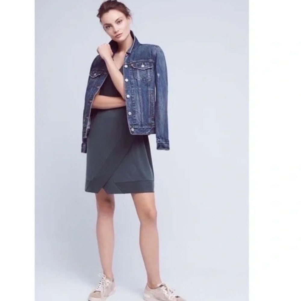 Anthropologie Dolan “Plunge” Cupio Green Dress. Size S. MSRP $128.00